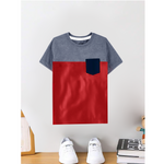 Charcoal grey & Red kids T-shirt