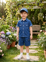 Denim Drift kids summer casual & pockets shorts
