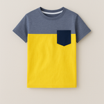 Charcoal grey & Yellow kids T-shirt