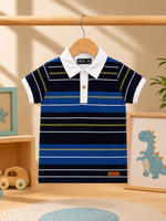 Ocean Blue Kids Cotton Polo