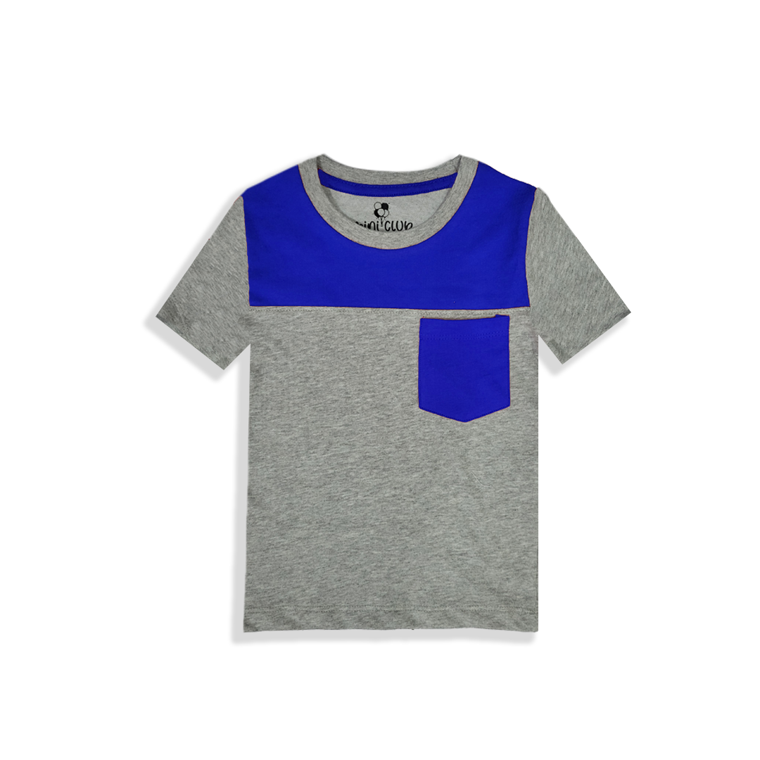 Blue pocket kids t-shirt