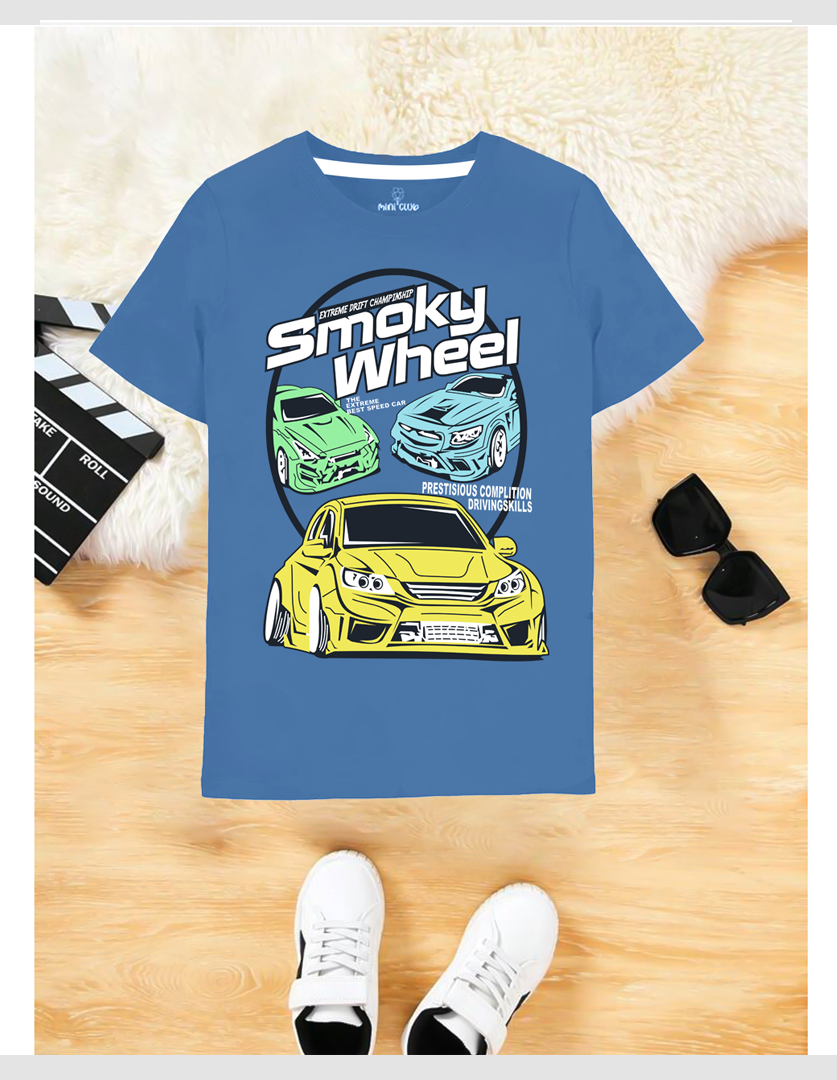 Smooky Wheels Kids T-Shirt