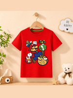 Super mario summer kids t shirt