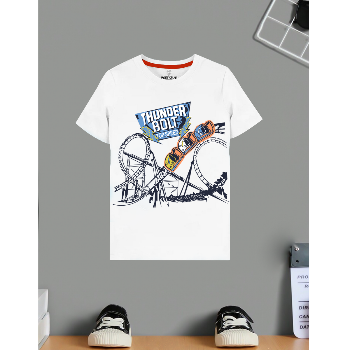 Thunder bolt kids summer t shirt
