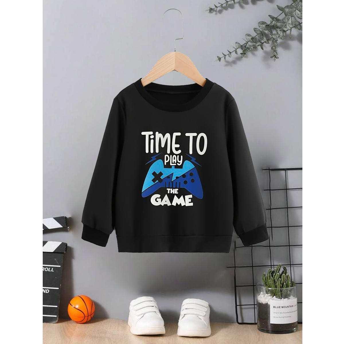 Time to play Kids Sweat Shirt
