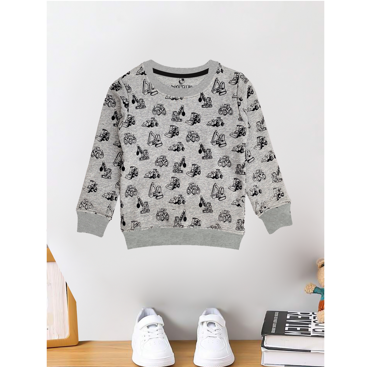 Grey Trucks Kids Sweat Shirt