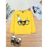 Yellow eye kids winter sweatshirt