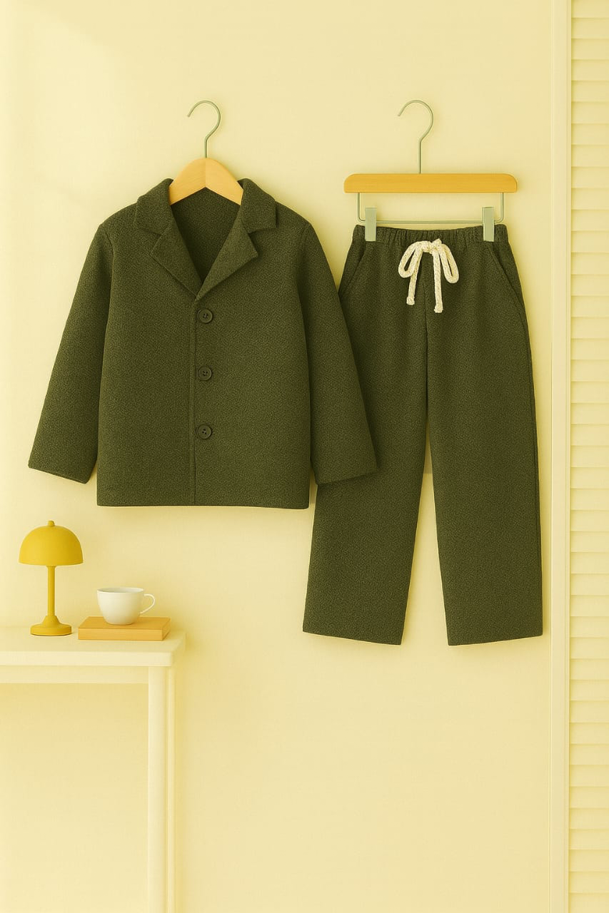 Greeny kids sleeping suit