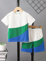 Color block Summer T-Shirt & Short