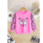 Leopard Print Kids Sweat Shirt