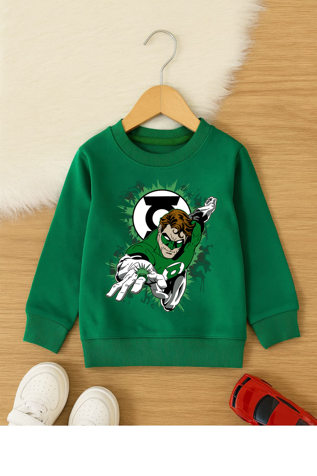 Green Lantern Ring kids winter sweat shirt