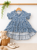 Sky Petal Layered Kids Girls Frock
