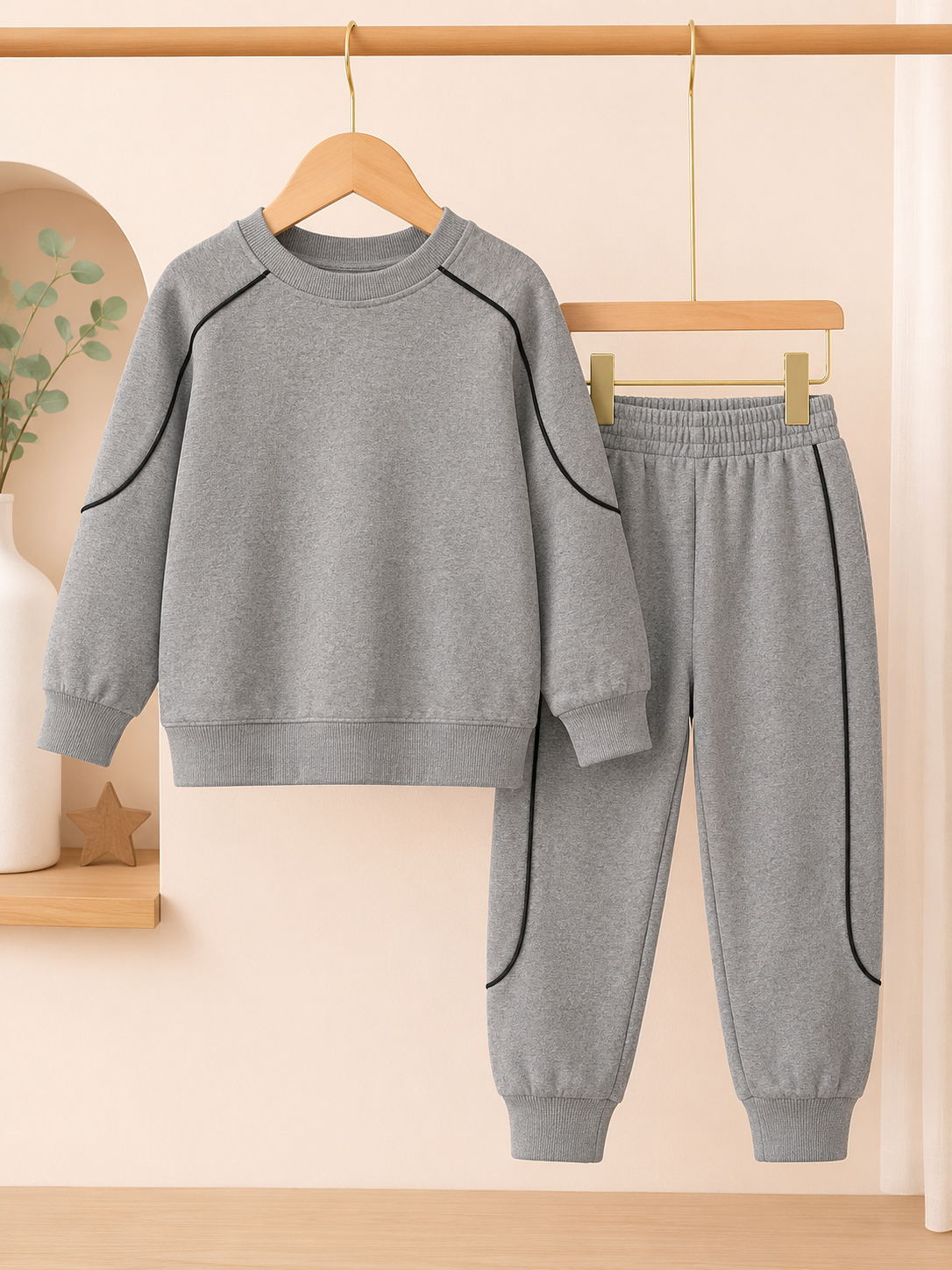 Charcoal Urban Edge Sweatshirt & Pockets Trouser
