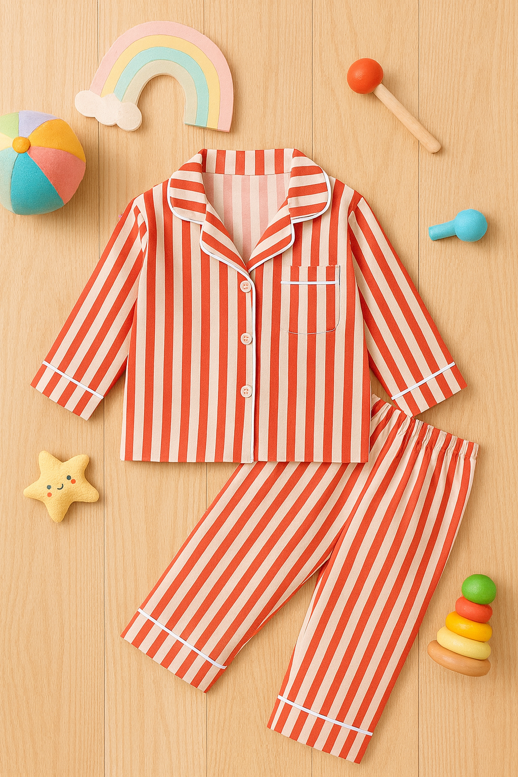 Sleepy Stripes kids night Suit