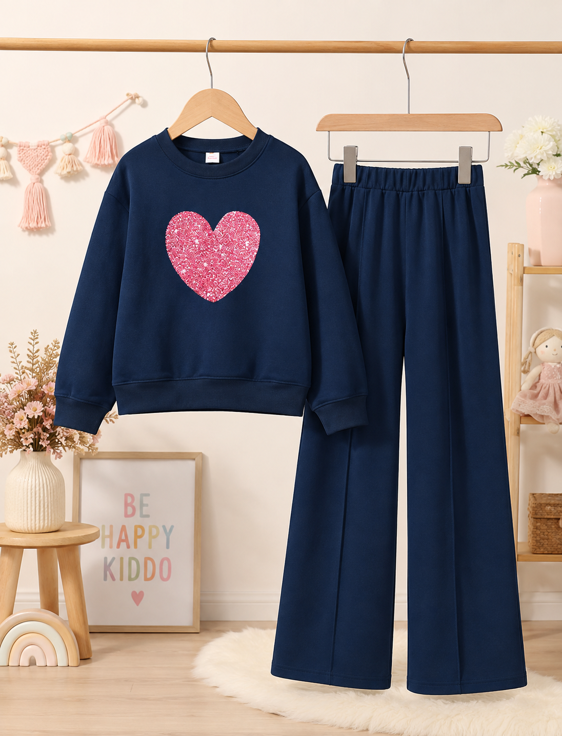Heart Kids Sweatshirt & Trouser