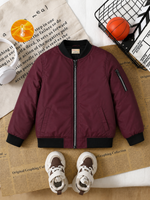 Mehroon Full Saleeves Kids Puffer Jacket