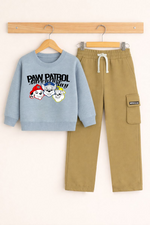 Paw petrol grey kids sweatshirt & Trouser Set