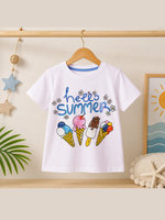 Hello summer kids tshirt