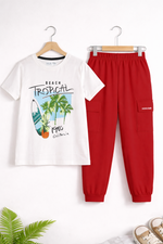 Tropical summer t shirt & trouser