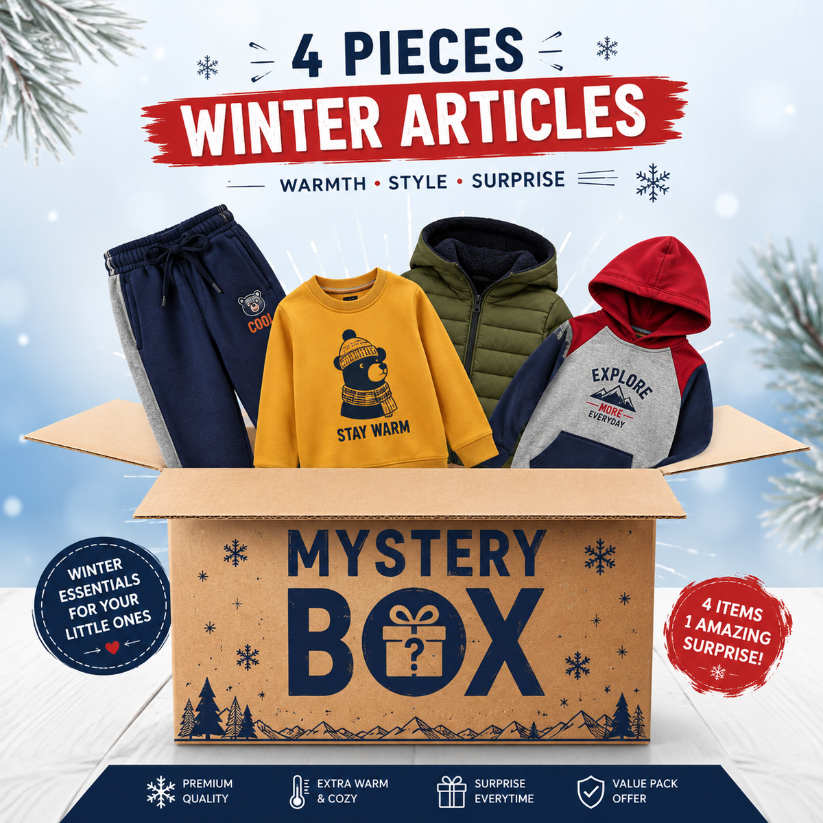 4 PIECES WINTER BOX