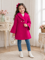 Pink Olivia Fur Collar Winter Coat