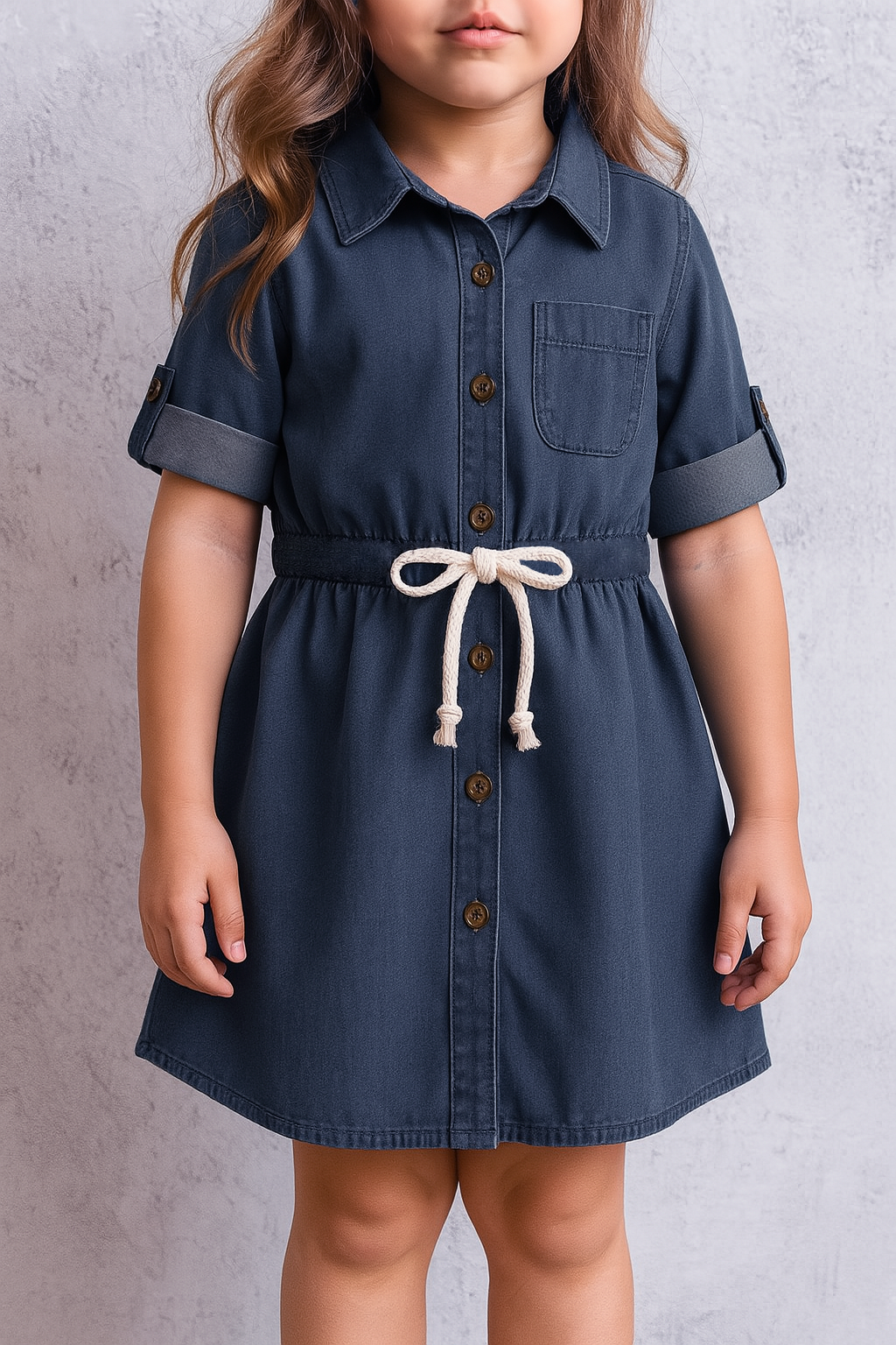 Buttoned Elegance kids summer shirt