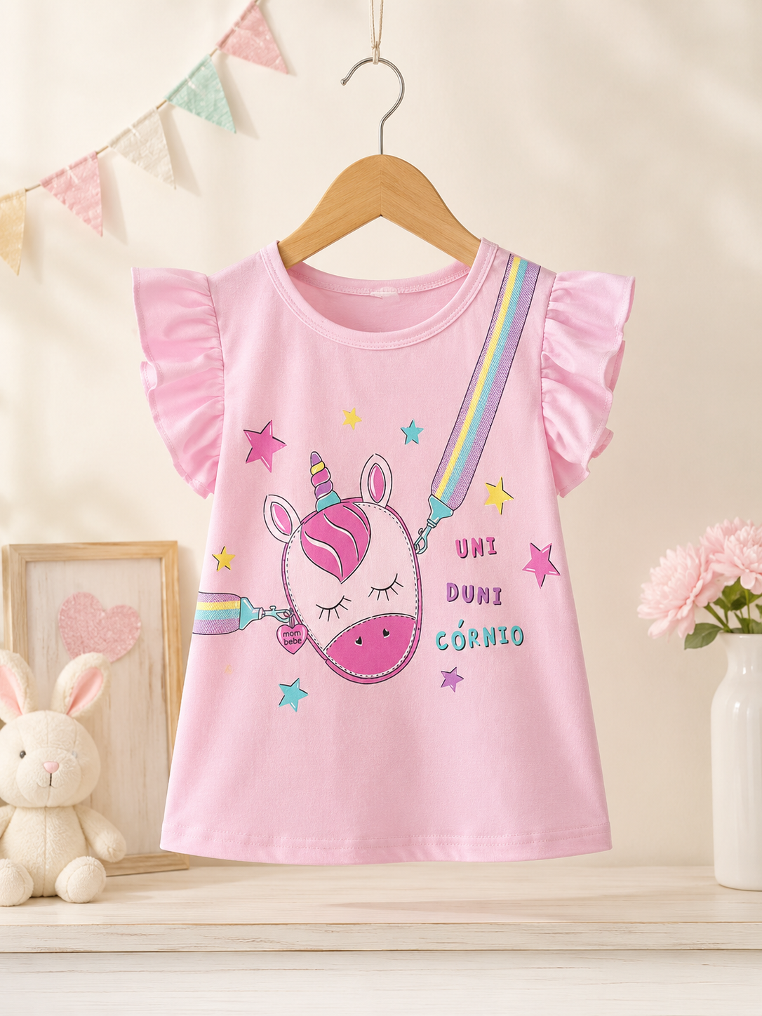 Unicornio girls summer t shirt