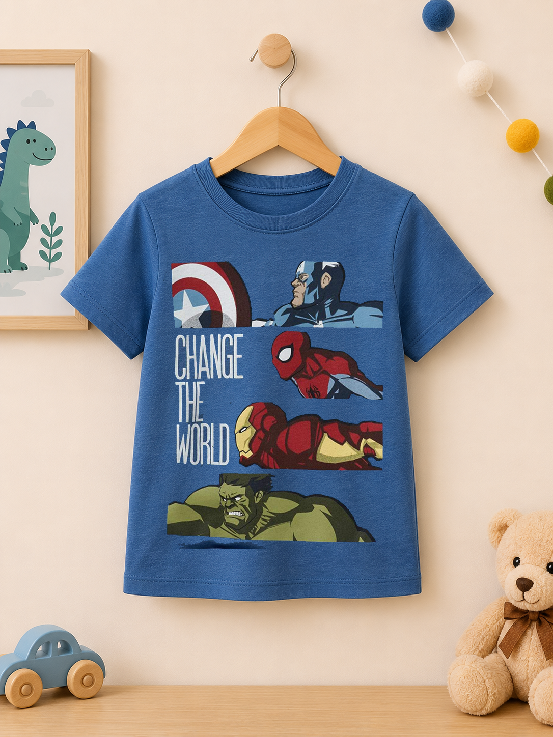 Change the world kids summer t shirt