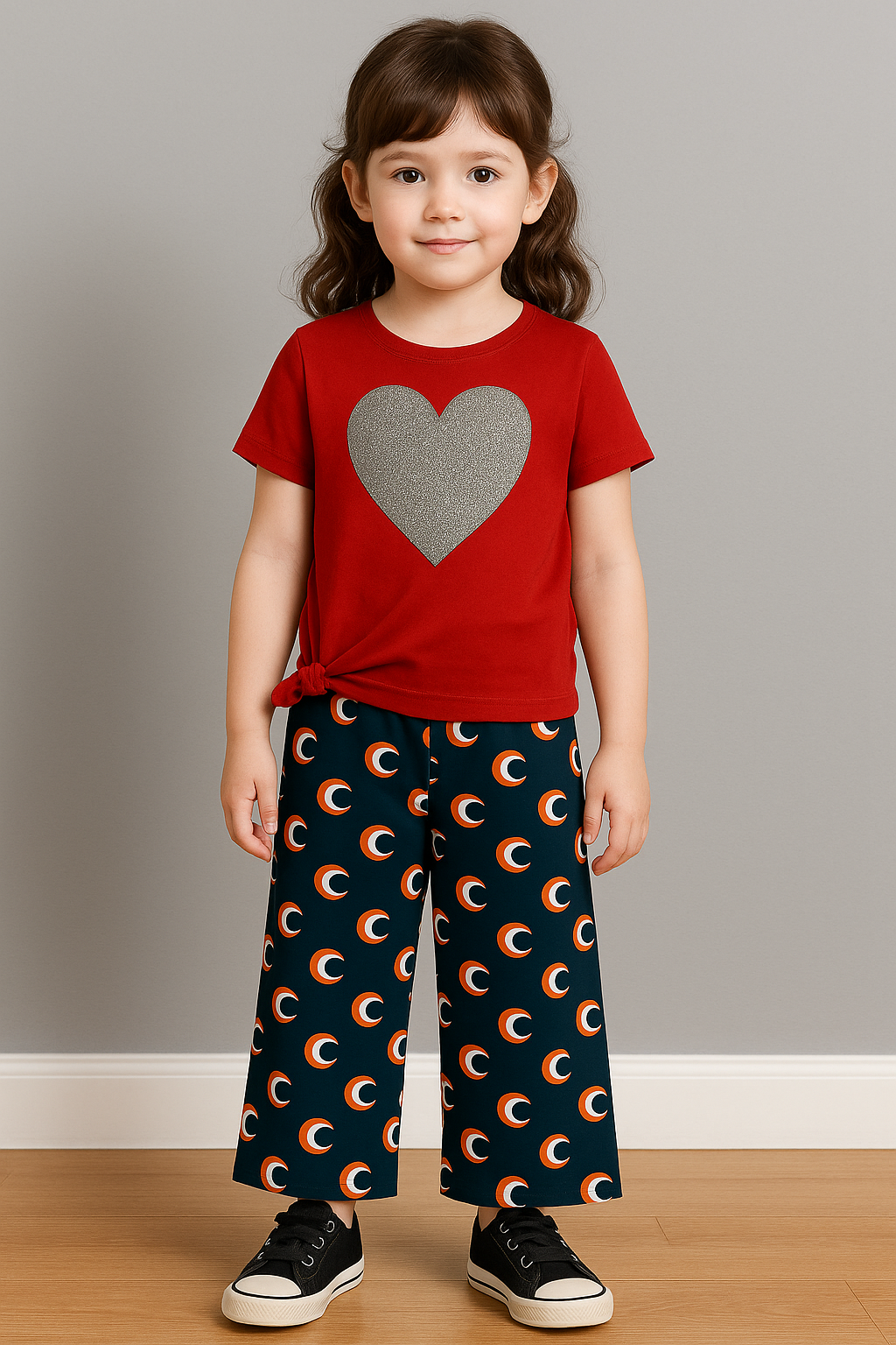 Red Heart kids T-Shirt & summer trouser