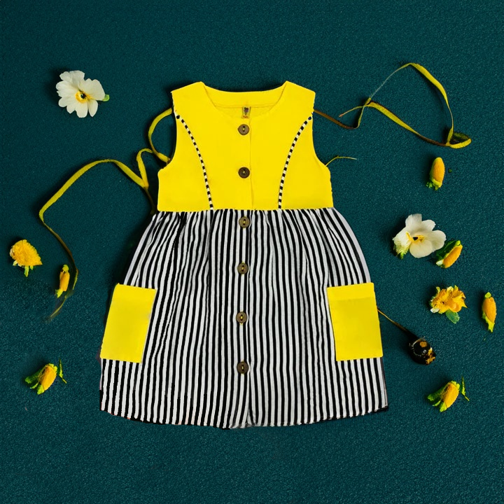 MELLOW YELLOW GIRLS FROCK