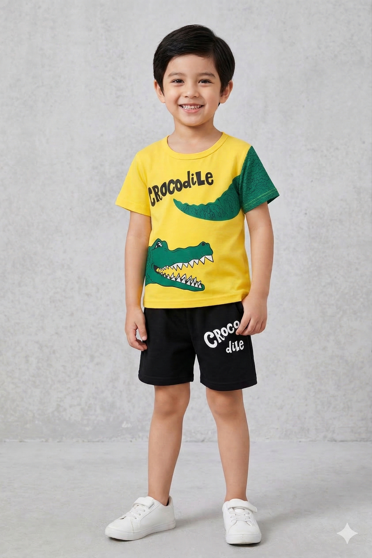 Crocodile kids summer tshirt & shorts