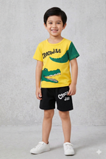 Crocodile kids summer tshirt & shorts