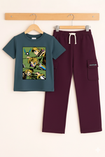 Rocky summer t shirt & terry trouser