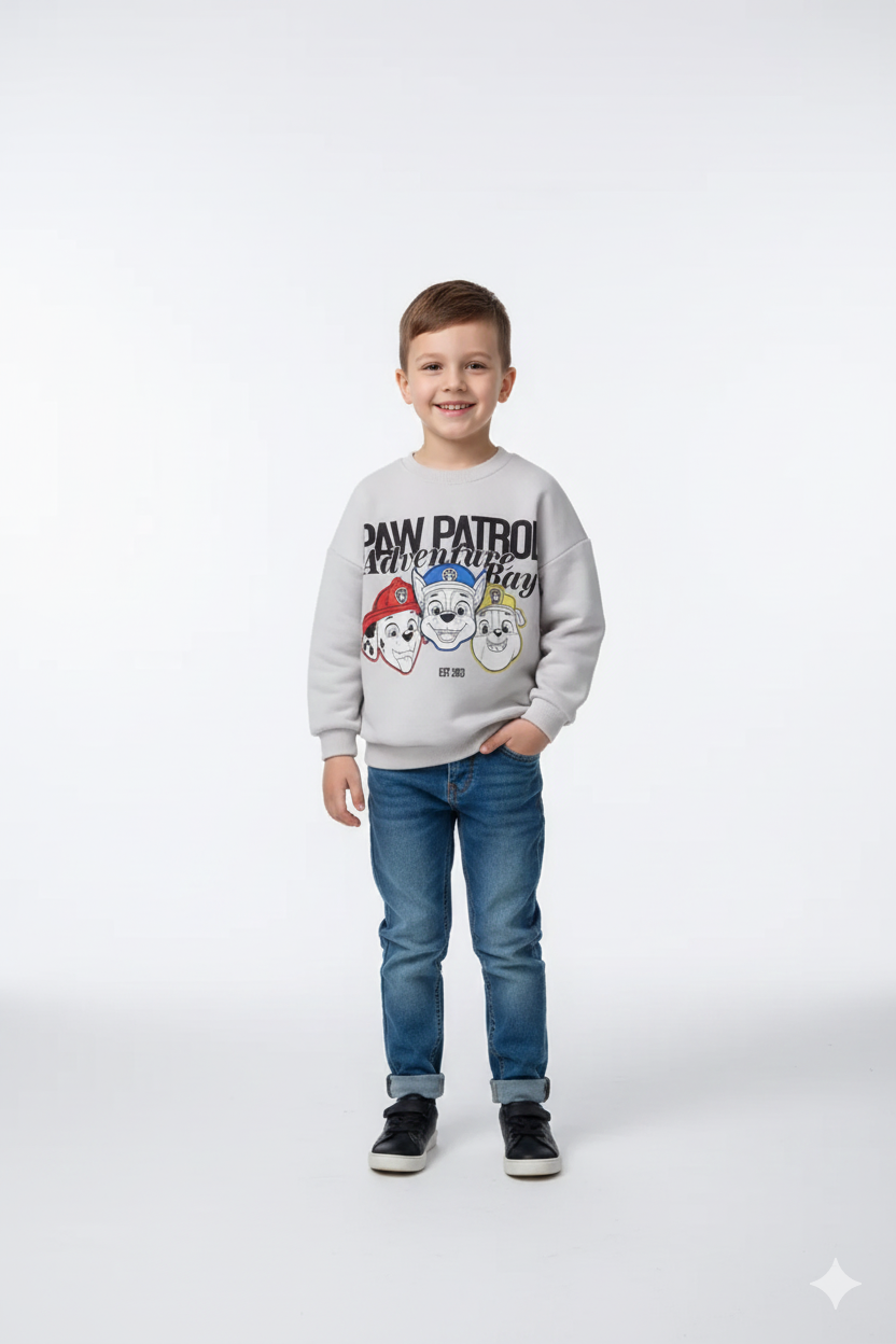 paw petrol adventure kids winter sweat shirt