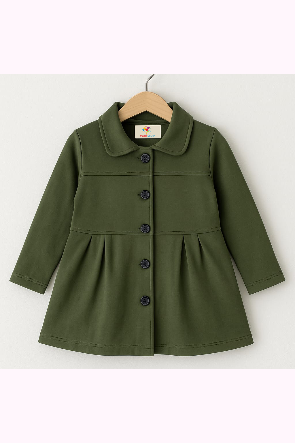 Green Kids Dress Coat