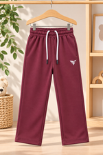 Maroon kids Interlock Resgular Use Trouser