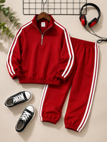 Miniclub Red Classic Stripe Tracksuit