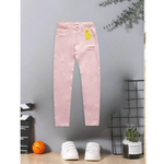 pink girls kids denim jeans