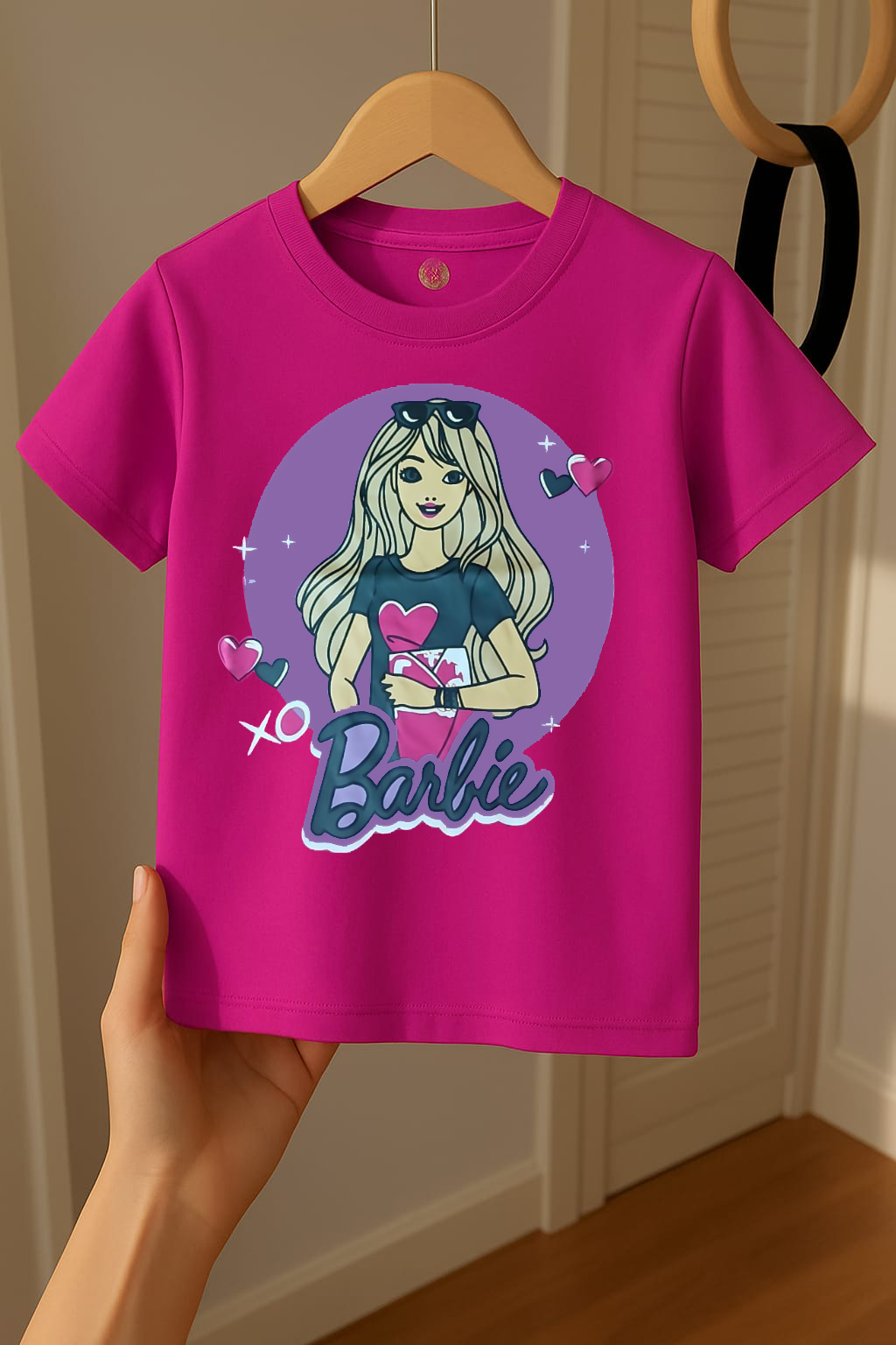 Barbie girl kids summer t shirt