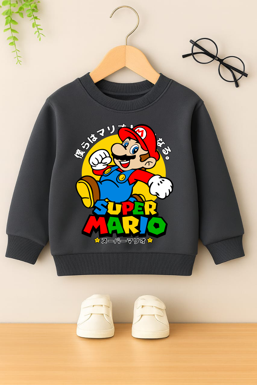 Mario kids winter sweatshirt