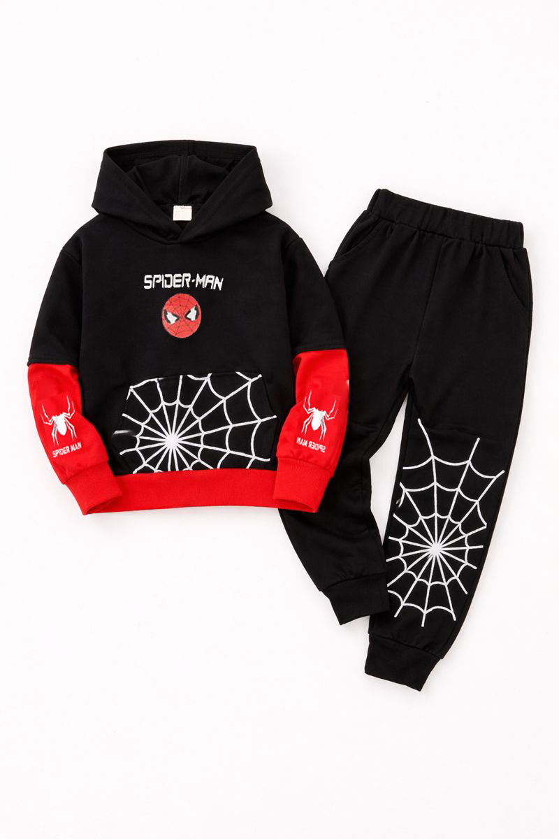 Spiderman kids hood & Trouser Set