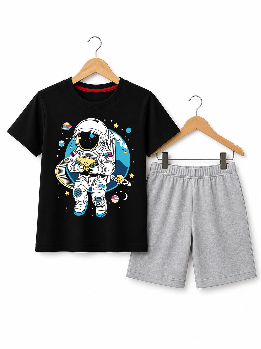 Spaceman kids summer t shirt & shorts