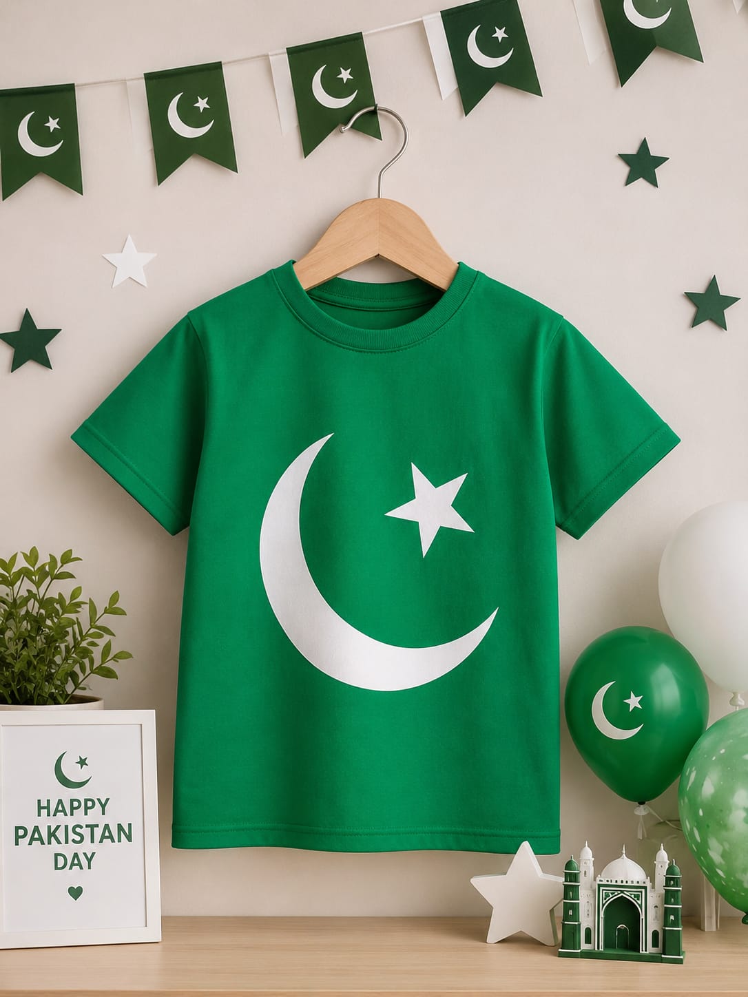 Pakistan Day Kids Summer T-Shirt