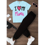 i love my mama t-shirt & black tight