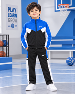 Premium Nikey Blue & Black Zipper Tracksuit