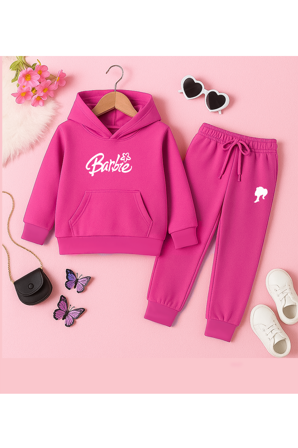 Barbie winter kids Hood & Trouser Set