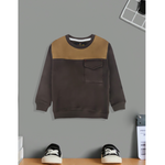 Brown Pocket Kids Sweat Shirt