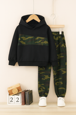 Camo kids Hood & Trouser Set