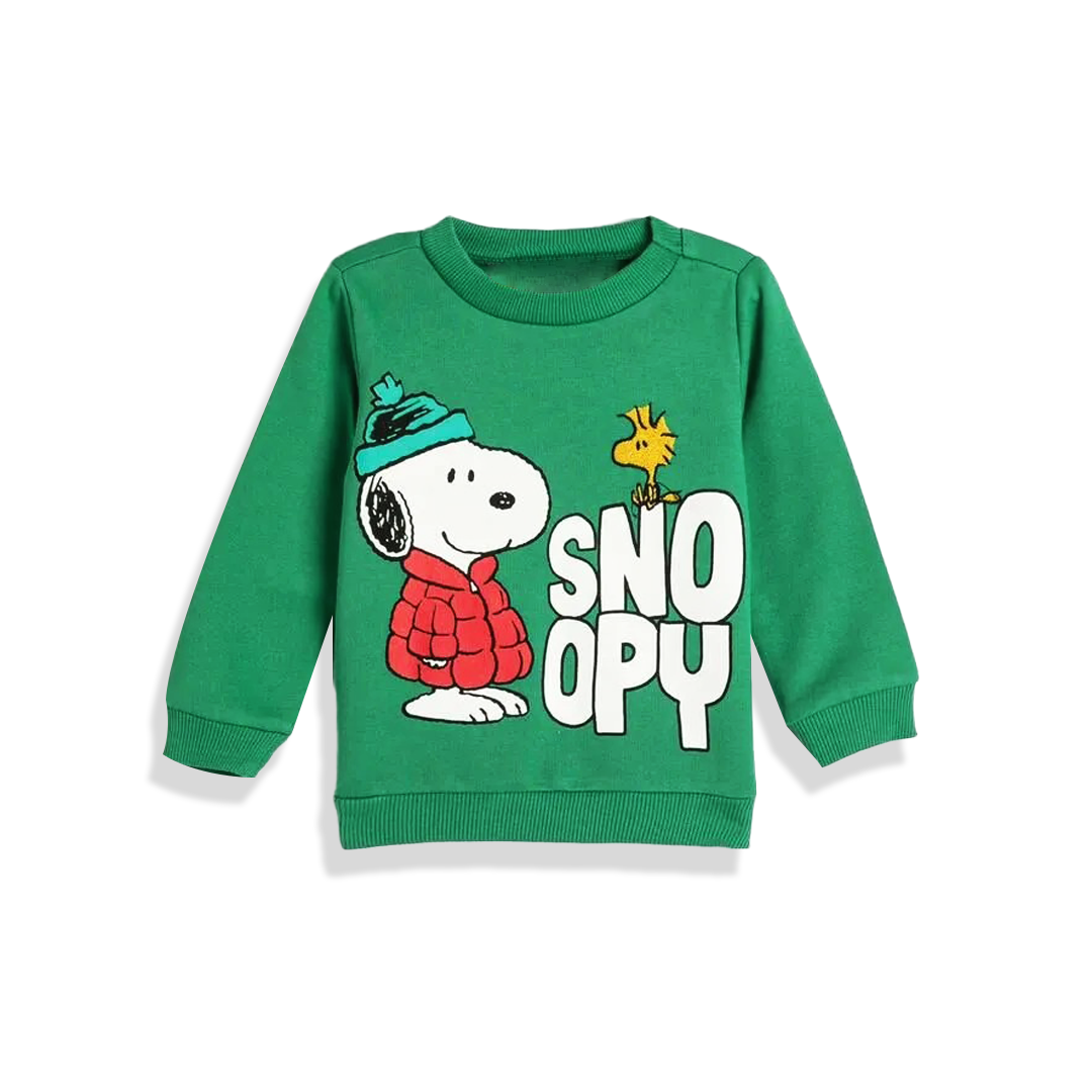 Green snoopy kids Sweat-shirt