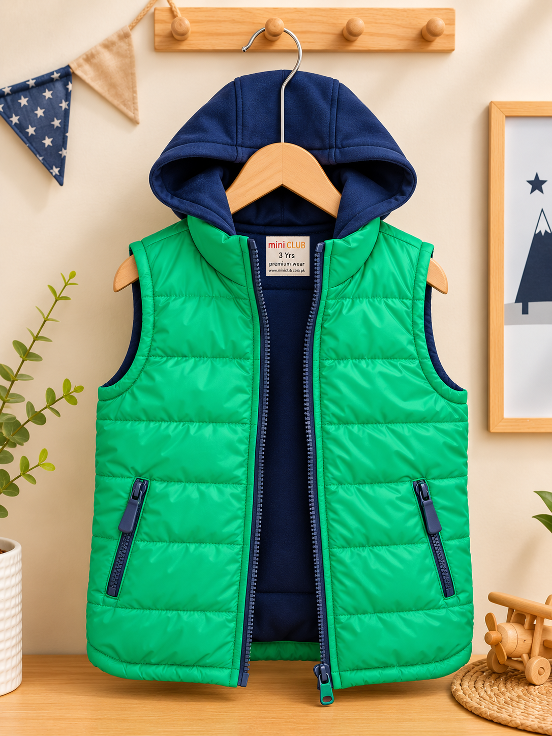 Mini Club Kids Two-Tone Puffer Jacket